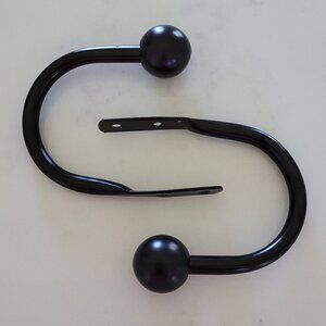 Simple Black Curtain Tiebacks
